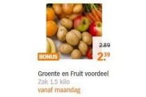 groente en fruit voordeel