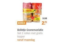 bolletje granenvariatie