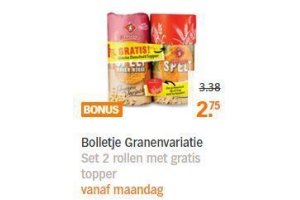 bolletje granenvariatie