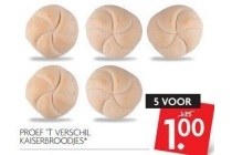 proef t verschil kaiserbroodjes