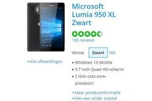 microsoft lumia 950 xl zwart