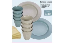 bamboe servies