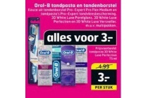 oral b tandpasta en tandenborstel