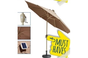 parasol met solar ledverlichting