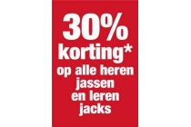 30 korting op jassen