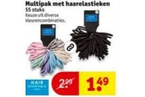 multipak met haarelastieken