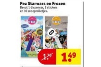pez starwars en frozen