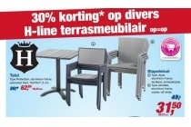 30 korting op divers h line terrasmeubilair