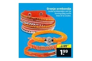 oranje armbandje