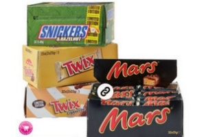 mars snickers twix bounty of milky way