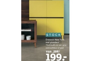 dressoir new york met glasdeur