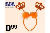 oranje diadeem