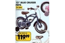 12 blue cruiser fiets