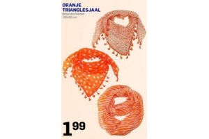 oranje trianglesjaal