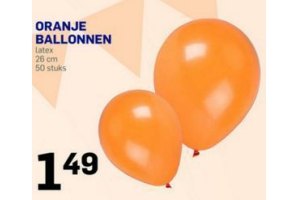 oranje ballonnen