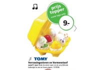 tomy verrassingseieren en vormenstoof