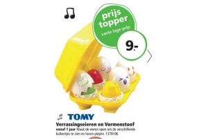 tomy verrassingseieren en vormenstoof