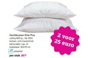 hoofdkussen elite plus