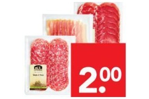 gualerzi salame di parma prosciutto del castello of coppa di parma