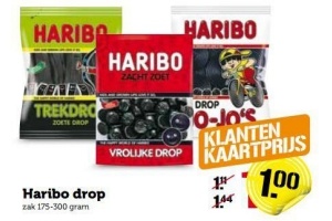 haribo drop zak 175 300 gram