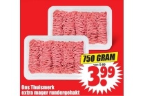 ons thuismerk extra mager rundergehakt
