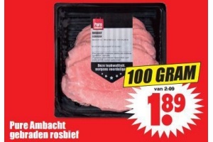 pure ambacht gebraden rosbief
