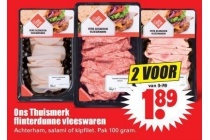 ons thuismerk flinterdunne vleeswaren