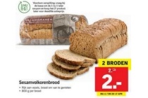 sesamvolkorenbrood