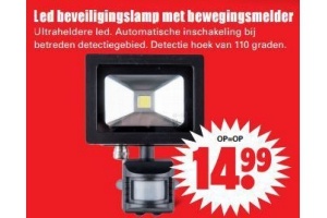 led beveiligingslamp met bewegingsmelder