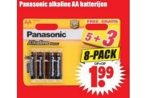 panasonic alkaline aa batterijen