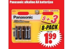 panasonic alkaline aa batterijen