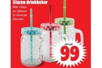 glazen drinkbeker