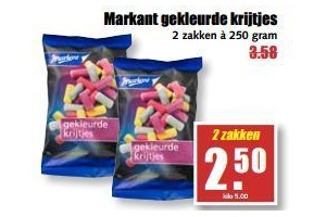 gekleurde krijtjes markant