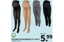 zwangerschapslegging of panty