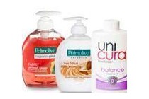 unicura 250 ml en palmolive 300 ml handzeep