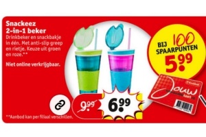 snackeez 2 in 1 beker