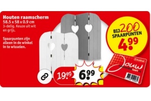 houten raamscherm