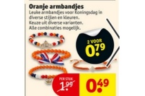 oranje armbandjes