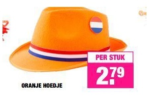 oranje hoedje