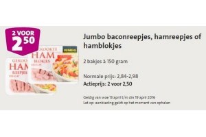 jumbo baconreepjes hamreepjes of hamblokjes