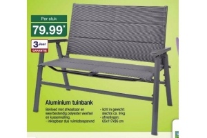 aluminium tuinbank