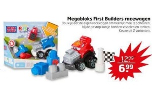 megabloks first builders racewagen