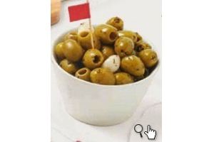 olijven italiamix witte kaas of knoflook 150 gram