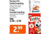 perfect fit kattenvoeding en frolic hondenvoeding