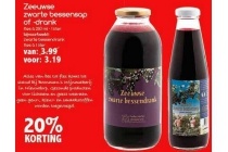 zeeuwse zwarte bessensap of drank