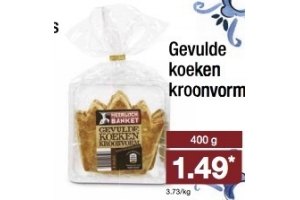 gevulde koeken kroonvorm