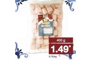 oranje spekjes
