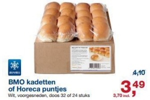 bmo kadetten of horeca puntjes
