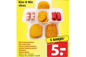 kies en mix vlees