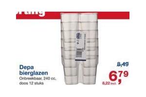 depa bierglazen 12 stuks voor eur6 79
